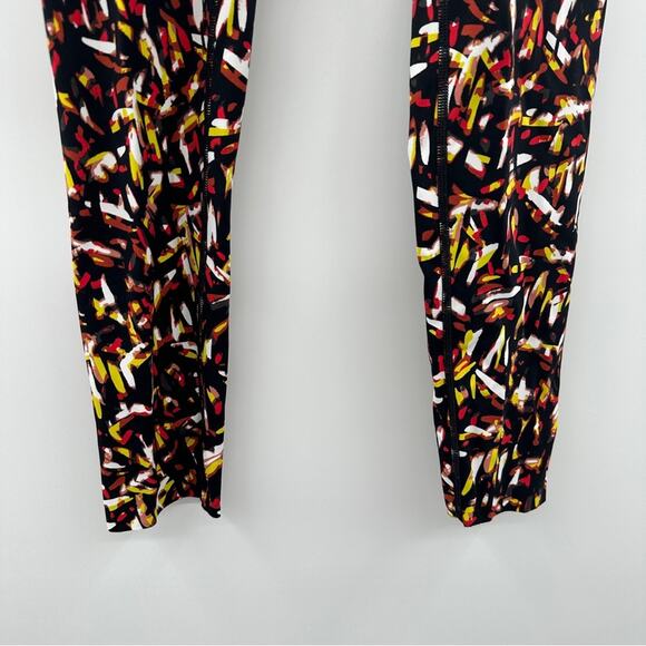 Aerie Offline Goals High Waisted Black Multicolor Abstract Leggings Size S - Picture 4 of 13